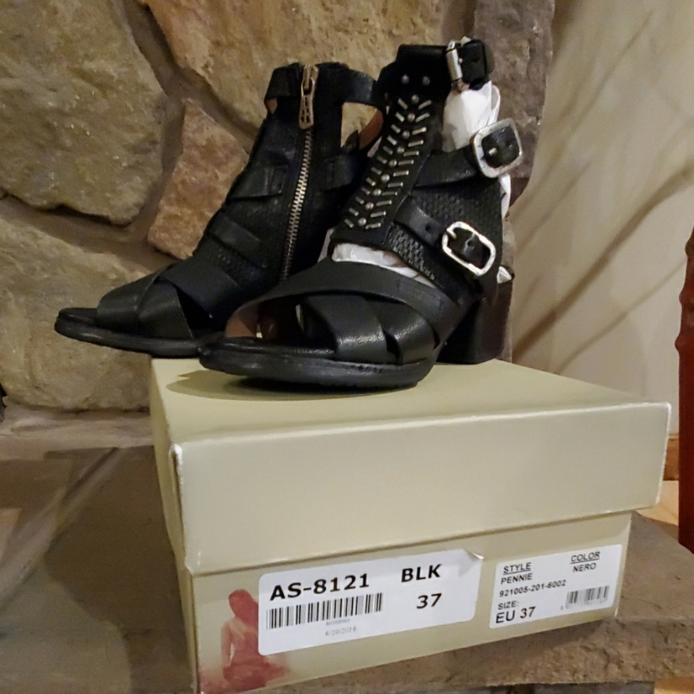 A.S.98 Pennie Heel Sandals - Picture 3 of 7